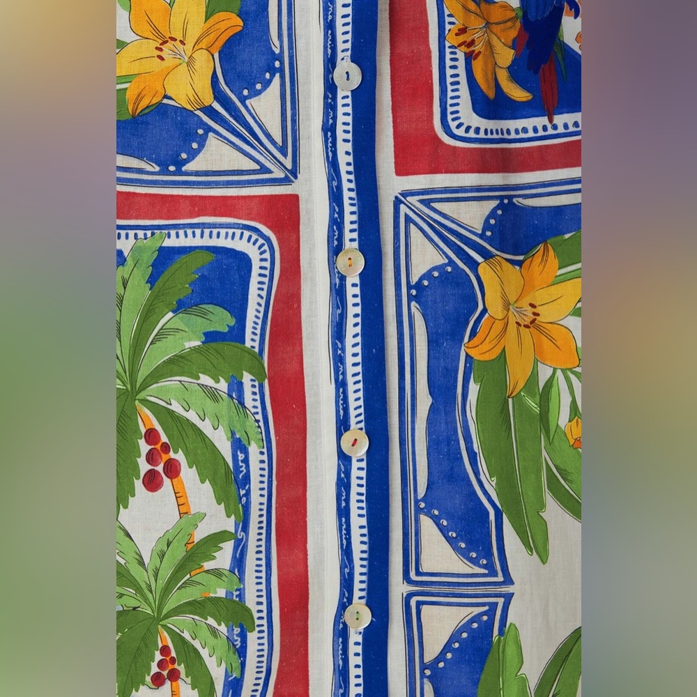 FARM RIO Off-White Tropical Destination Midi Dress - Picture 5 of 6